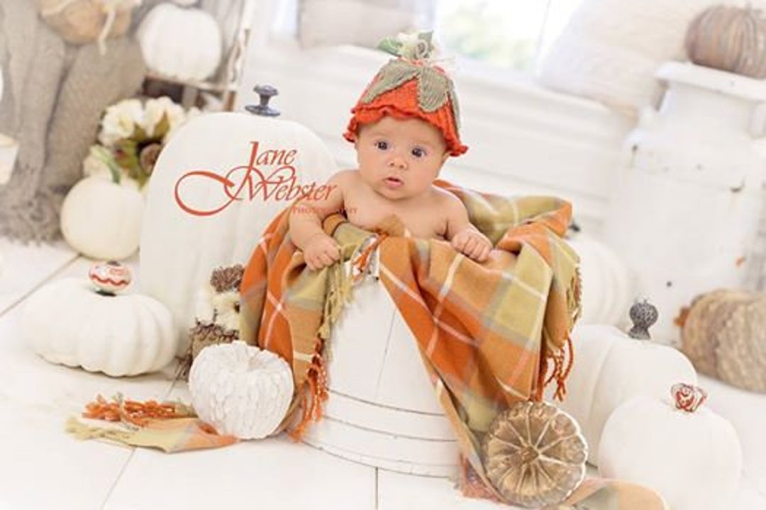 Yassiglia Baby Halloween Outfit Kürbis Muster - Sweatshirt & Hose Set Für Jungen & Mädchen 0-24 Monate