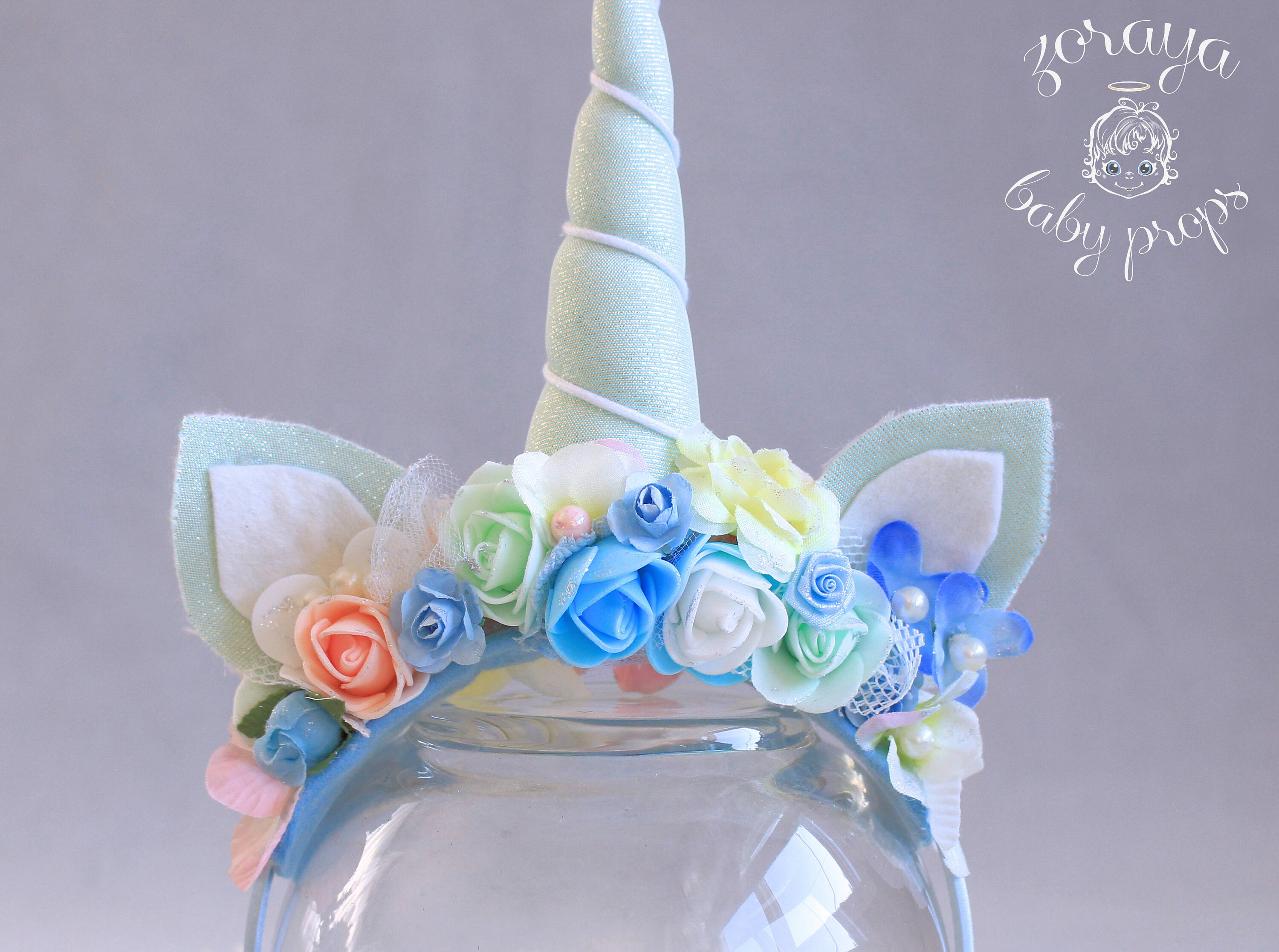 unicorn flower crown ? ready to ship or custom Unicorn Flower Crown - Etsy main image 2