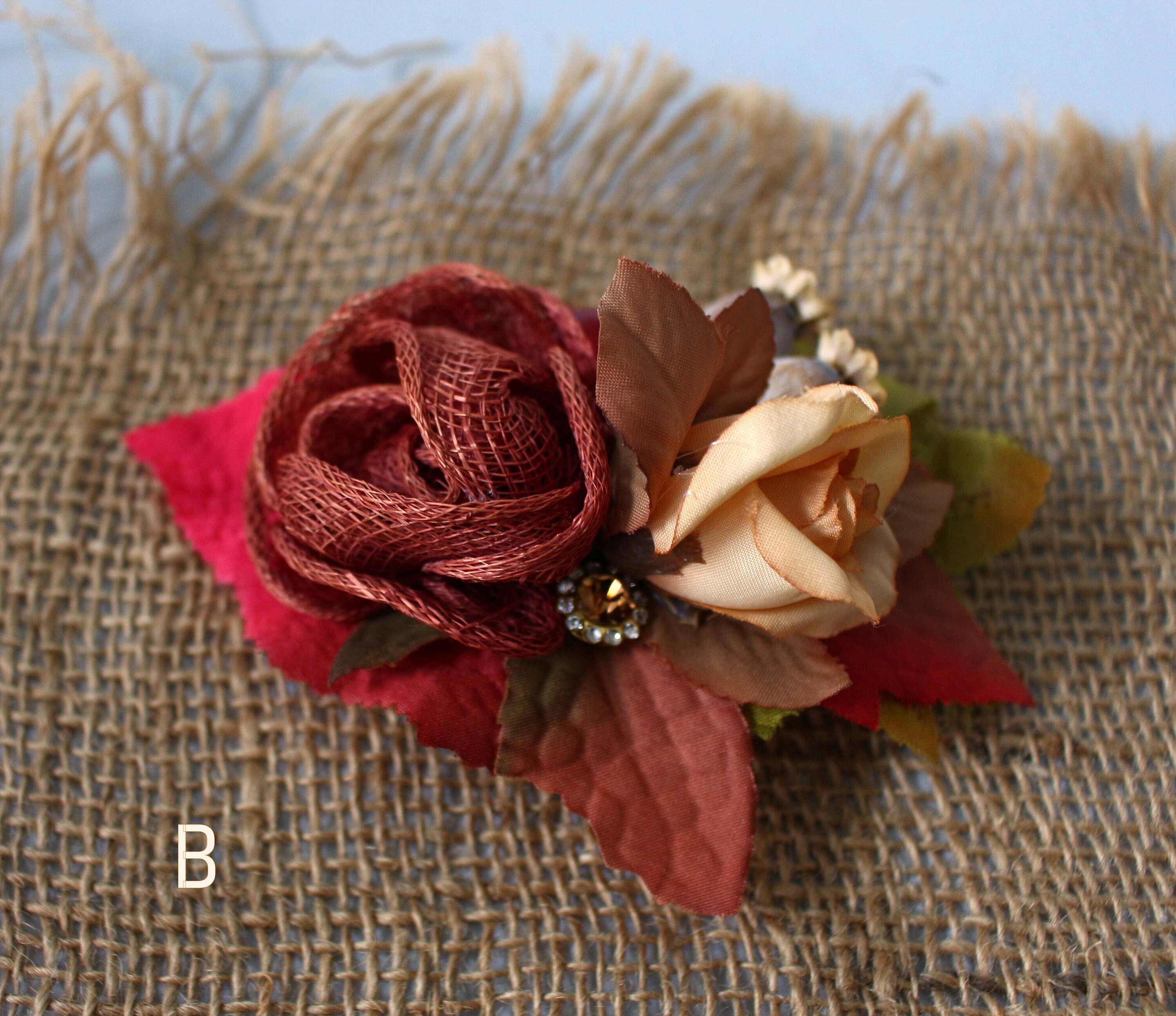 HIFANMM Ahornblatt-Haarspangen 10 Stück – Orange-rot, Für Herbst & Thanksgiving, Alligator-Clips Für Damen & Mädchen
