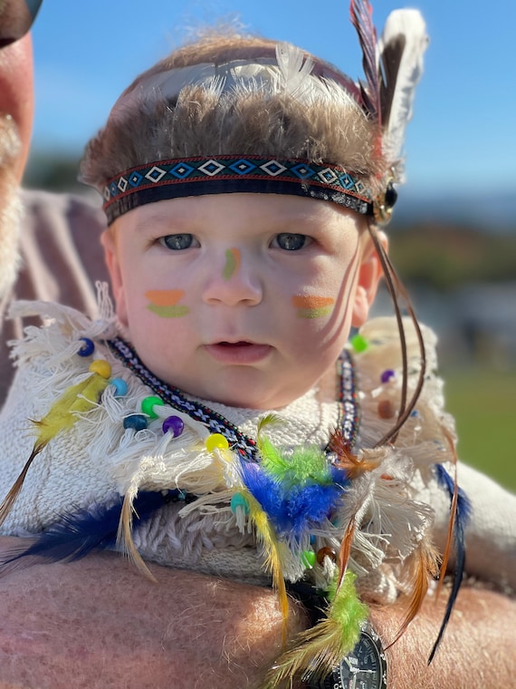 Native American Inspired Indian Headdress Childs Costume Accessories Unisex Native American Inspired Indian Headdress Childs Costume Accessories Unisex