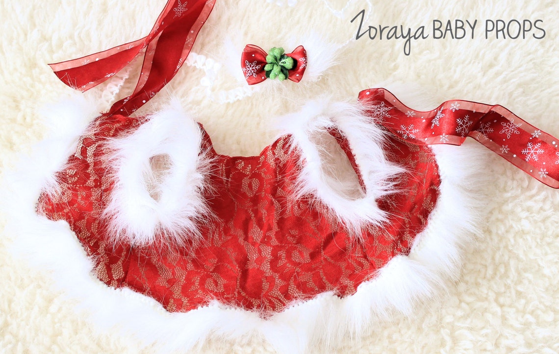 Christmas Dress Newborn Dress Newborn Photography Red Etsy