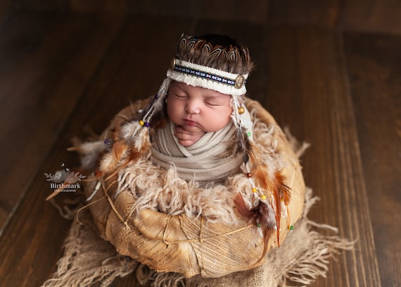 Native American Inspired Indian Headdress Childs Costume Accessories Unisex Native American Inspired Indian Headdress Childs Costume Accessories Unisex