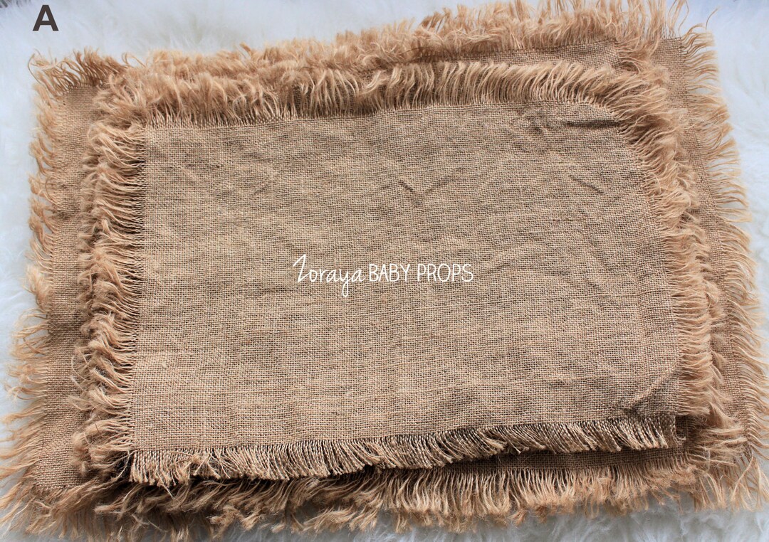 Burlap Blanketnewborn Photo Propburlap Layering Blanketbaby Etsy Canada