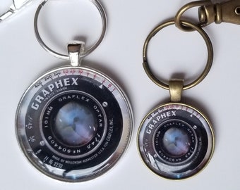 Behind the Camera Lens Pendant Necklace or Key Chain Choice | Etsy