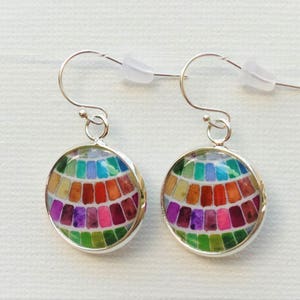 Watercolor Palette Earrings- Gift for art teacher Painter Earrings - gift for art student - art teacher gifts -silver