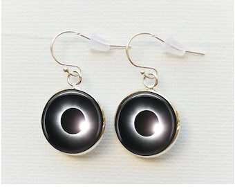 Total Solar Eclipse Jewelry Earrings