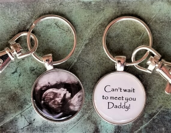 sonogram keychain for dad