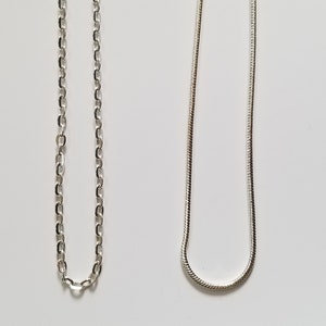 Chain ala carte - choose snake chain or link chain