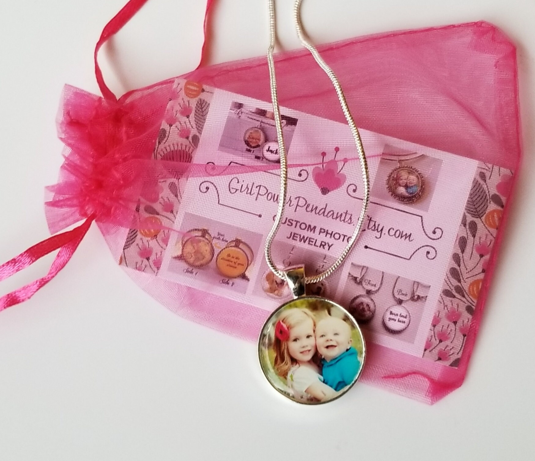 Custom Picture Necklace Custom Jewelry Pendant With Picture Chain Necklace Jewelry