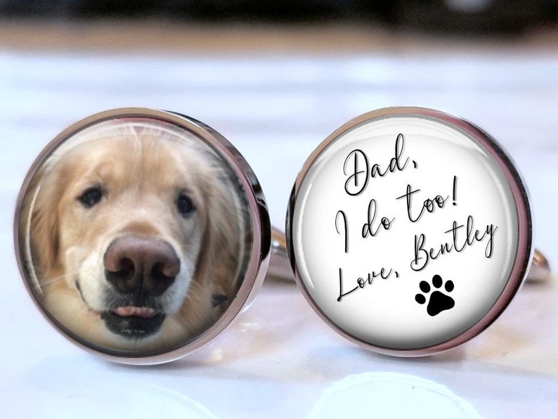 custom dog cufflinks