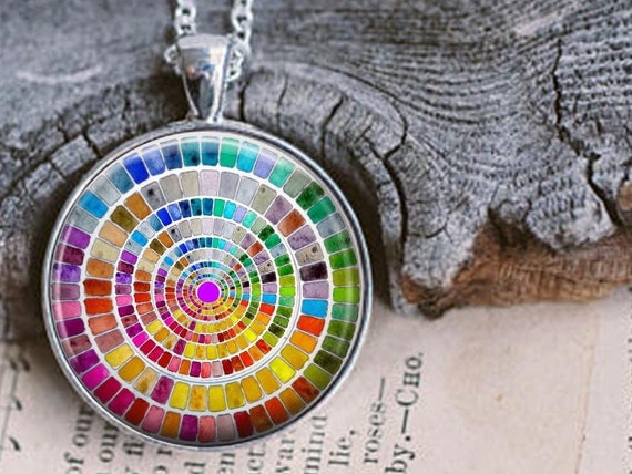 Art Teacher Gift watercolour Palette Necklace Gift for Artist Watercolor  Art Student 