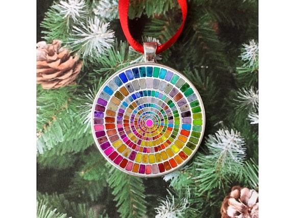 Artist Ornament Watercolor Palette Mandela 2 Inch Painter Etsy