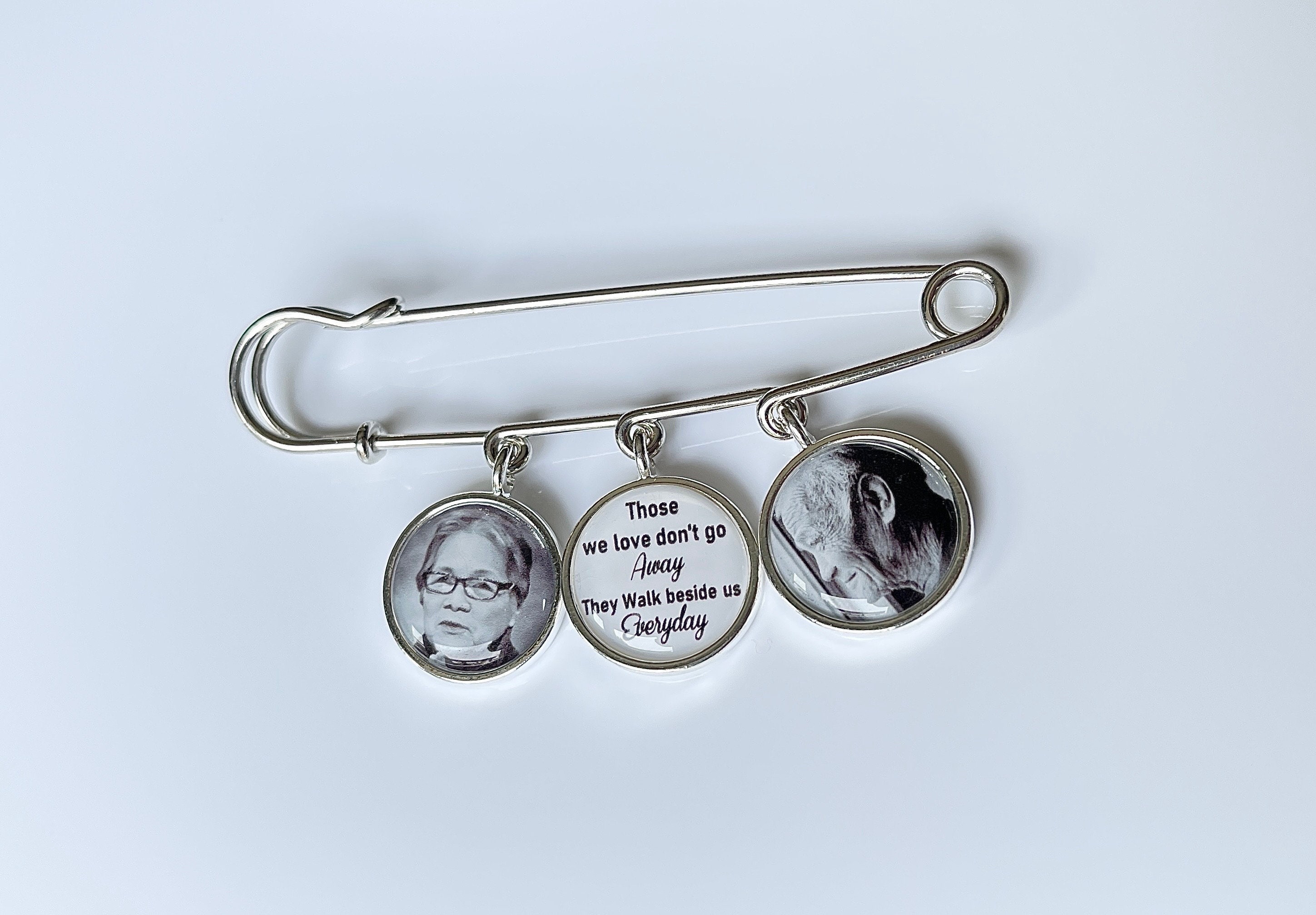 Memorial Photo Lapel Pin Custom Memorial Photo Boutonniere Lapel Pin ...