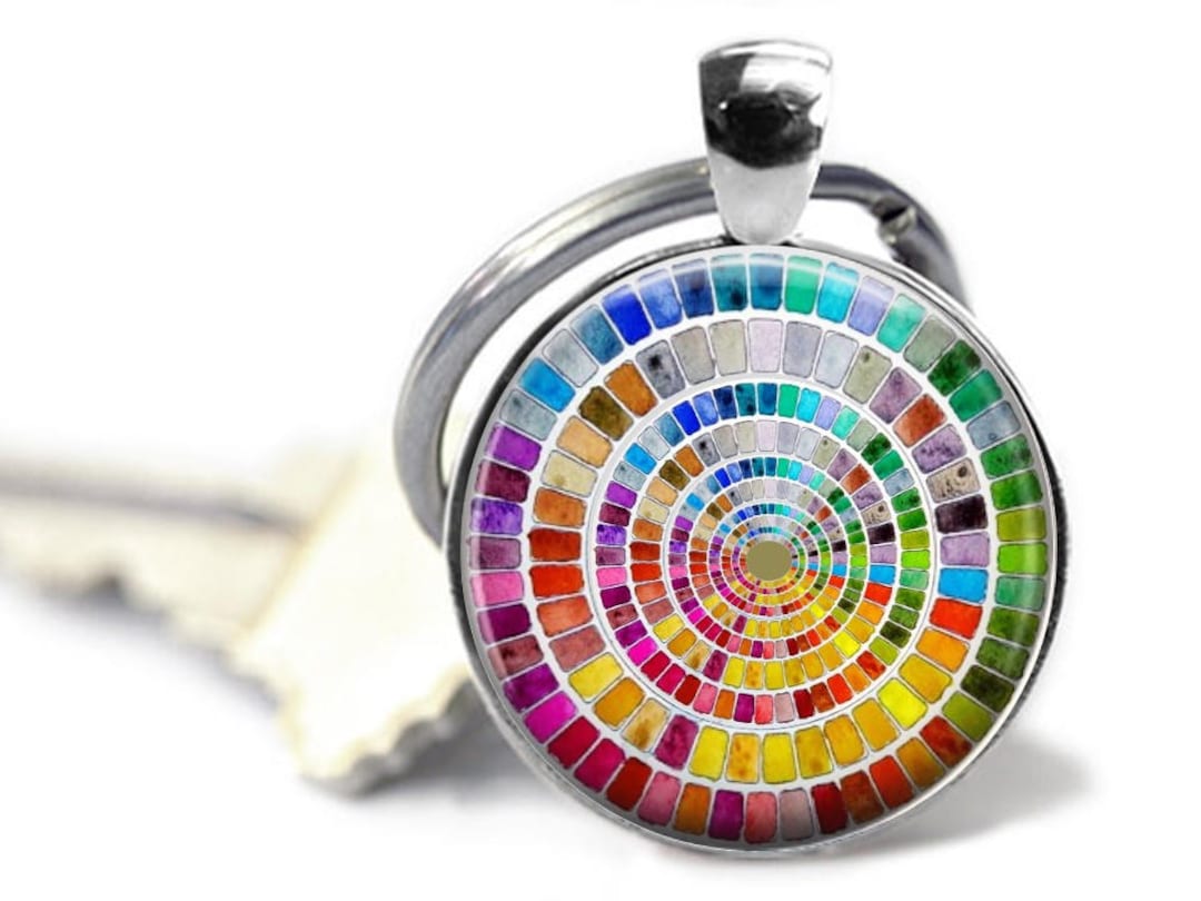 Gift for Artist Watercolor Palette Keyring Watercolor Etsy