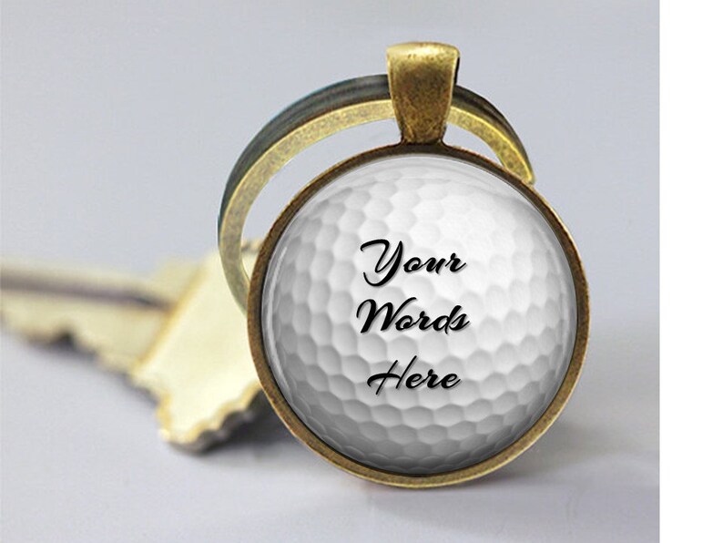 Golfer Gift Golf Keychain Golf Ball Key Chain Golf Ball Etsy