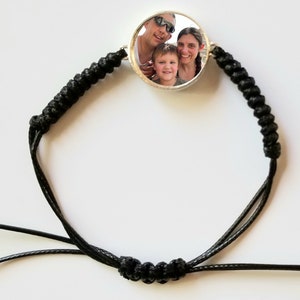 Separation Anxiety Bracelet for little boys and little girls picture of family pets with personalized message on back mommy and me bracelets