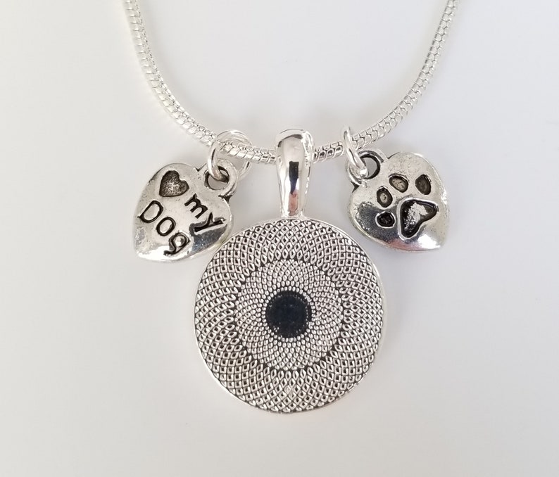 Dog Charm Necklace for Two Dogs Custom Dog Picture Pendant Etsy