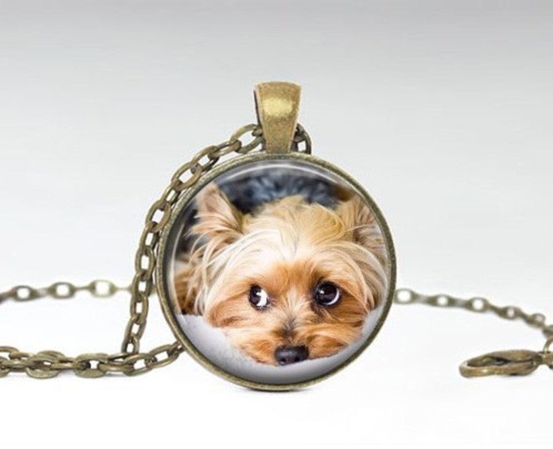 Yorkie Necklace Dog Necklace Puppy Necklace Yorkshire Etsy