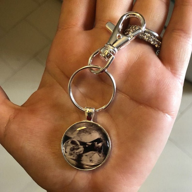 Ultrasound Keychain   Can't wait to meet you Daddy image 4