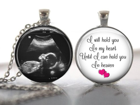 Sonogram necklace 2024 for mom