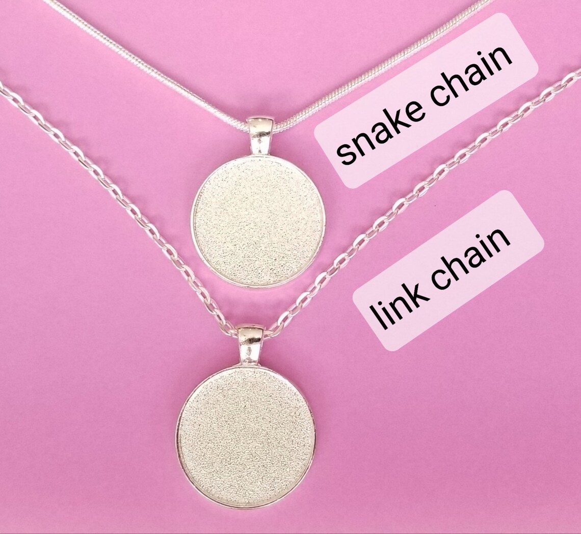 Picture Necklace Pendant Personalized Photo Necklace Custom Etsy