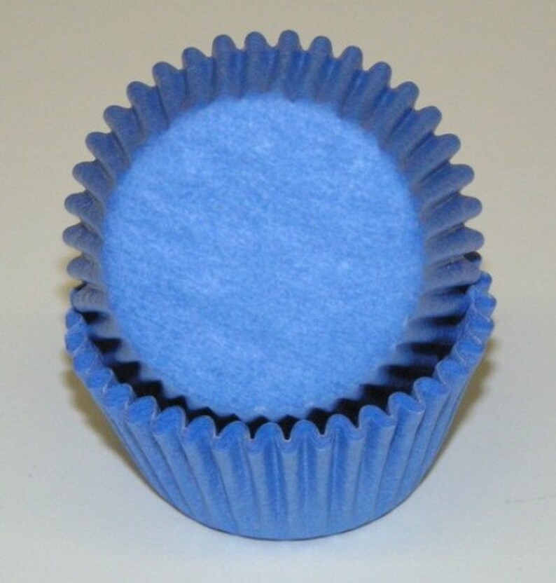 mini cupcake liners blue