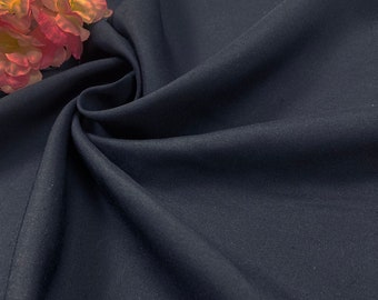 Brand NEW!! Silk Broadcloth Fabric - Navy Blue Silk - Deep Indigo Silk Broadcloth - 100% Silk - By the yard - 60" WIDE - EP Silk #569