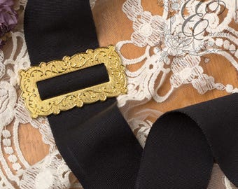 2" wide Black Belting Ribbon to fit the "Fleur" and "Bee" Reproduction Buckles! Please choose the length you want!