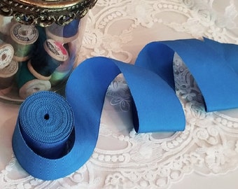 2" wide Bright Blue Belting Ribbon to fit the "Fleur" and "Bee" Reproduction Buckles! Please choose the length you want!