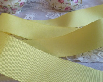 2" wide Sunny Yellow Belting Ribbon to fit the "Fleur" and "Bee" Reproduction Buckles! Please choose the length you want!