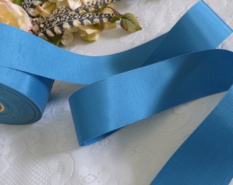2" wide Starburst Blue Belting Ribbon to fit the "Fleur" and "Bee" Reproduction Buckles! Please choose the length you want!
