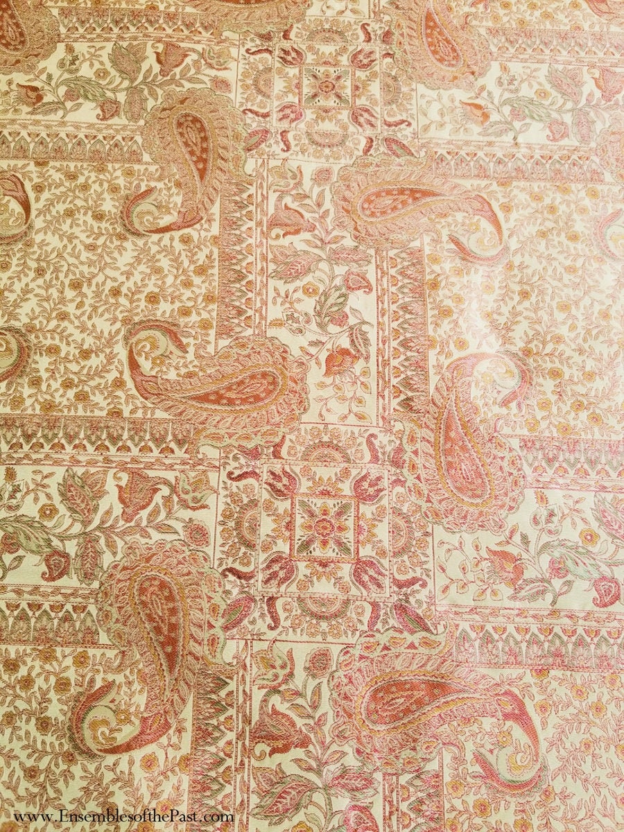 NEW Silk fabric Upholstery Weight Silk Paisley Damask Etsy