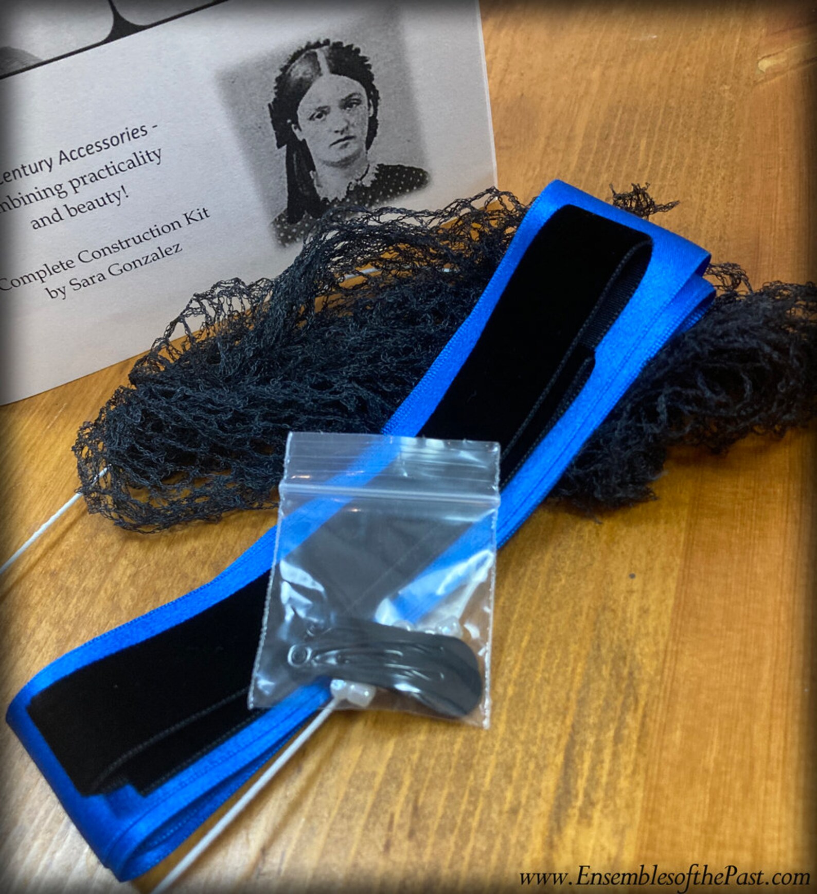 Mid19th Century Silk Ribbon Hair Net Kit All Materials and Etsy
