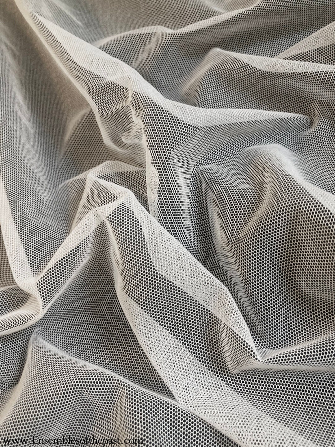 White Bobbinet Netting, Crinoline Fabric, Underskirt Fabrics