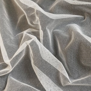 Fine White English Cotton Bobbinet - Cotton Tulle - English Cotton Netting - Cotton Wedding Veiling, by the yard - 42&quot; Wide - EP Cotton #218