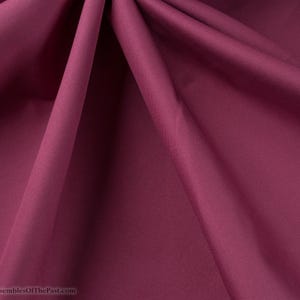 Cotton Sateen Fabric - Dark Rose Pink - 100% Cotton - Pink with polished sheen - by the yard - 56&quot; WIDE - EP Cotton #715