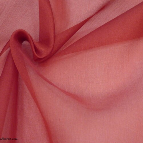 Red Silk Organza Fabric
