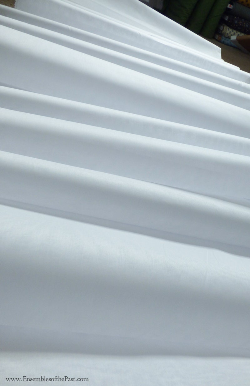 Domestic Organdy Fabric - Cotton Organdy - White White Starched