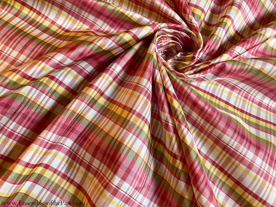 100%silk taffeta fabric multi color plaidsTAFC65[4] 54 wide TAFC65[5] –