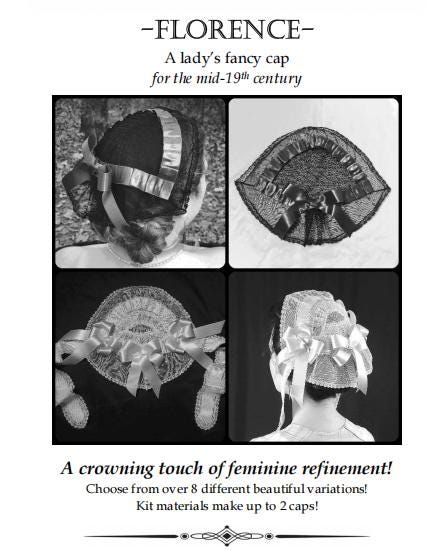 Regency Era Leghorn Bonnet KIT: The Florence Cap A Lady's Fancy