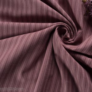 NEW!! Purple Homespun Yarn Dyed Woven Cotton Fabric in Mauve Purple - Variegated Purple Stripe - 45" Wide - by the yard - EP Cotton #784