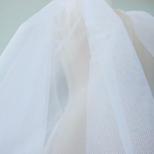 Fine White English Cotton Bobbinet Cotton Tulle English Cotton Netting Cotton Wedding Veiling, by the yard 42 Wide EP Cotton 218 image 10