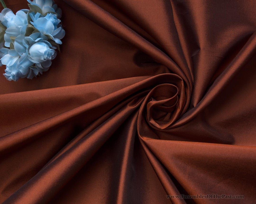Copper Penny Taffeta Silk Fabric main image 0