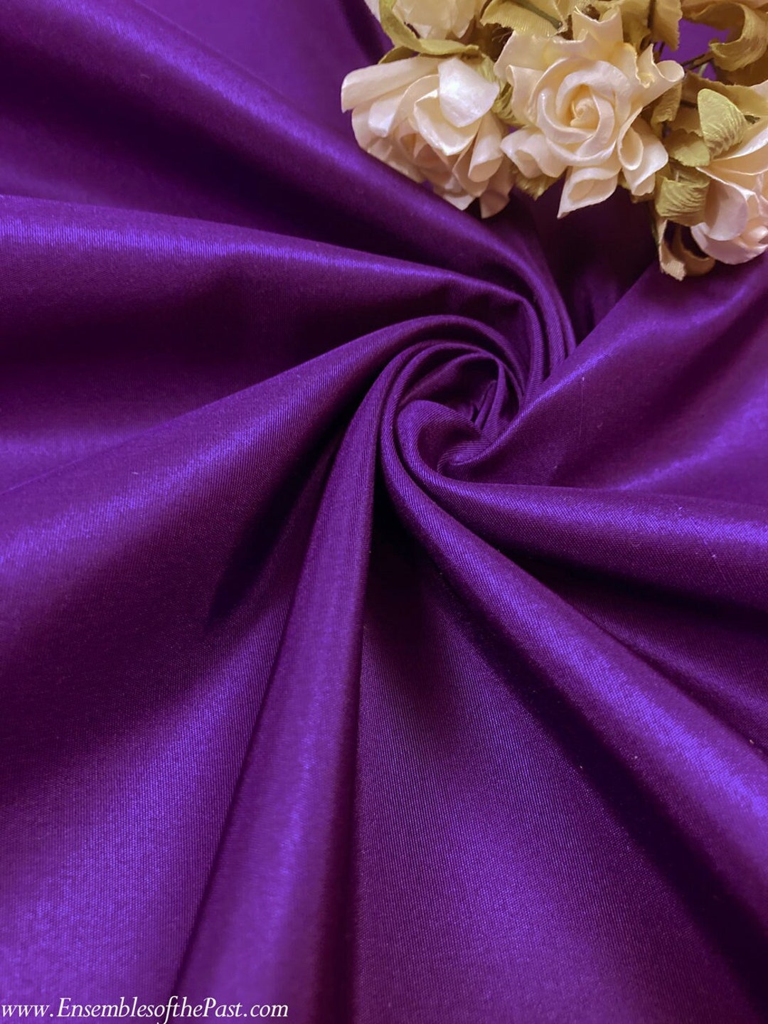 Antique Ruby Taffeta Silk Fabric
