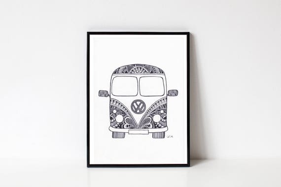 Kombi Art Kombi Decor Kombi Wall Art 