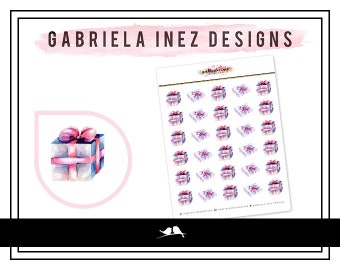 Gift Boxes - Celebration Planner Stickers - Perfect for any standard planners, bullet journals, agendas, notebooks, mini planners, etc.