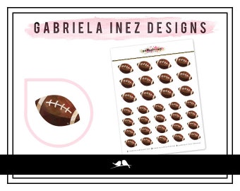 Football Planner Stickers - Perfect for any standard planners, bullet journals, agendas, notebooks, mini planners, etc.