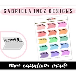 Mommy Grind Arrow Planner Stickers - Perfect for any standard planners, bullet journals, agendas, notebooks, mini planners, etc.