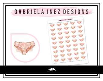 Sexy Panties Planner Stickers - Perfect for any standard planners, bullet journals, agendas, notebooks, mini planners, etc.