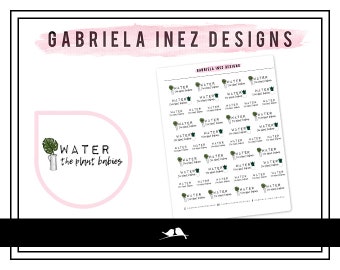 Water the Plant Babies Planner Stickers – Perfect for any standard planners, bullet journals, agendas, notebooks, mini planners, etc.